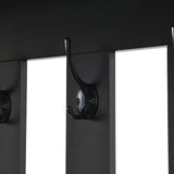 39.3'W70.8'H multifunctional corridor shoe cabinet with soft padded nail board and black hanger with entrance hook - V.I.P Digital Presence