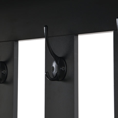 39.3'W70.8'H multifunctional corridor shoe cabinet with soft padded nail board and black hanger with entrance hook - V.I.P Digital Presence