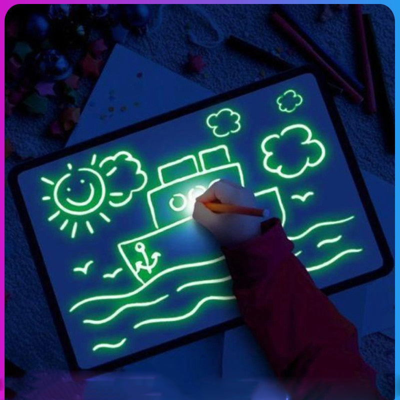 Draw With Light Fun  Glowing Paint Glow Light Tablet Draw With Light Fun And Developing Toy - V.I.P Digital Presence