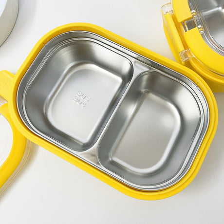 ins style high value cute large capacity compartment lunch box lunch box foldable handle lunch box - V.I.P Digital Presence