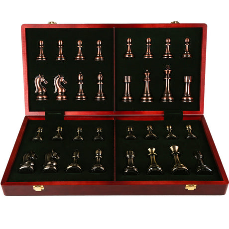 Solid wood folding chessboard oversized chess pieces Western chess - V.I.P Digital Presence