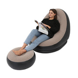 Inflatable Air Mattress Lazy Sofa Deck Chair Comfortable Leg Stool Rest Single Beanbag for home and Outdoor Use - V.I.P Digital Presence