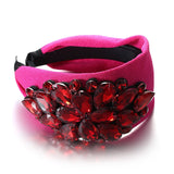 Solid color diamond inlaid wide edge with teeth anti slip face wash headband - V.I.P Digital Presence