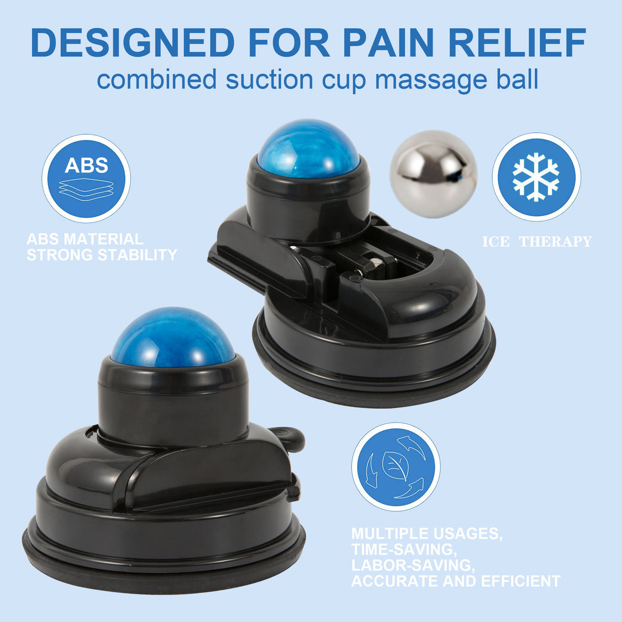 New Mountable Cold Massage Roller ball Products Portable Back Neck Cryo Ball Gym Fitness Cold ice massage Roller ball - V.I.P Digital Presence