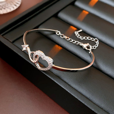 2025 Infinite - Symbol Hollow - Heart Bracelet for Daughter, with Gift Box, Ideal for Her Birthday Party and as an Adult Gift - V.I.P Digital Presence