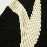 Color Block Zipper Cardigan Sweater Men's Autumn Street Style Stand Collar Long Sleeve Loose Knitwear - V.I.P Digital Presence