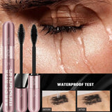 Double Head Black Mascara Waterproof Lengthens Extension Eyelashes Non-smudge Lengthening Volume 5D Silk Fiber Mascara Cosmetics - V.I.P Digital Presence
