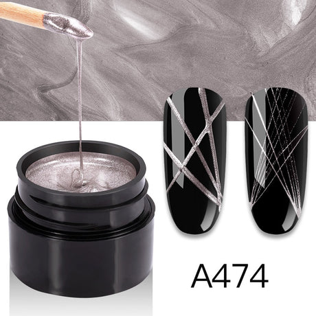 ROSALIND Gel Spider Line For Nails Art Gel Polish UV Colors Painting Gel Nail Polish Spider Gel Lacquer Web Stickers Gel Polish - V.I.P Digital Presence
