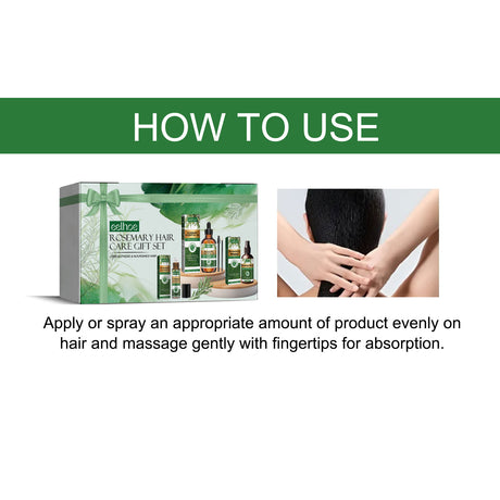Rosemary Hair Care Nourish Hair Soft Fluffy Strong Moisturizing Root Hair Care Gift Set - V.I.P Digital Presence