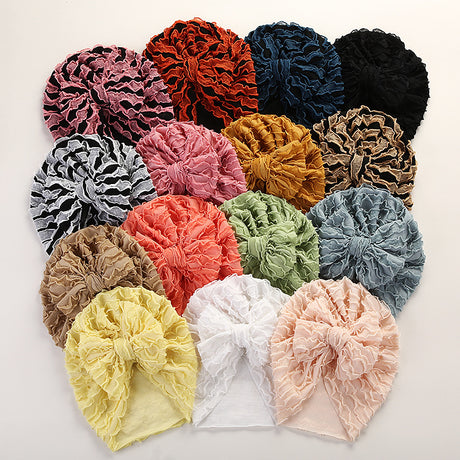 Baby Cow Louver Bow Head Cap Baby High Elastic Brimless Indian Tire Hat - V.I.P Digital Presence