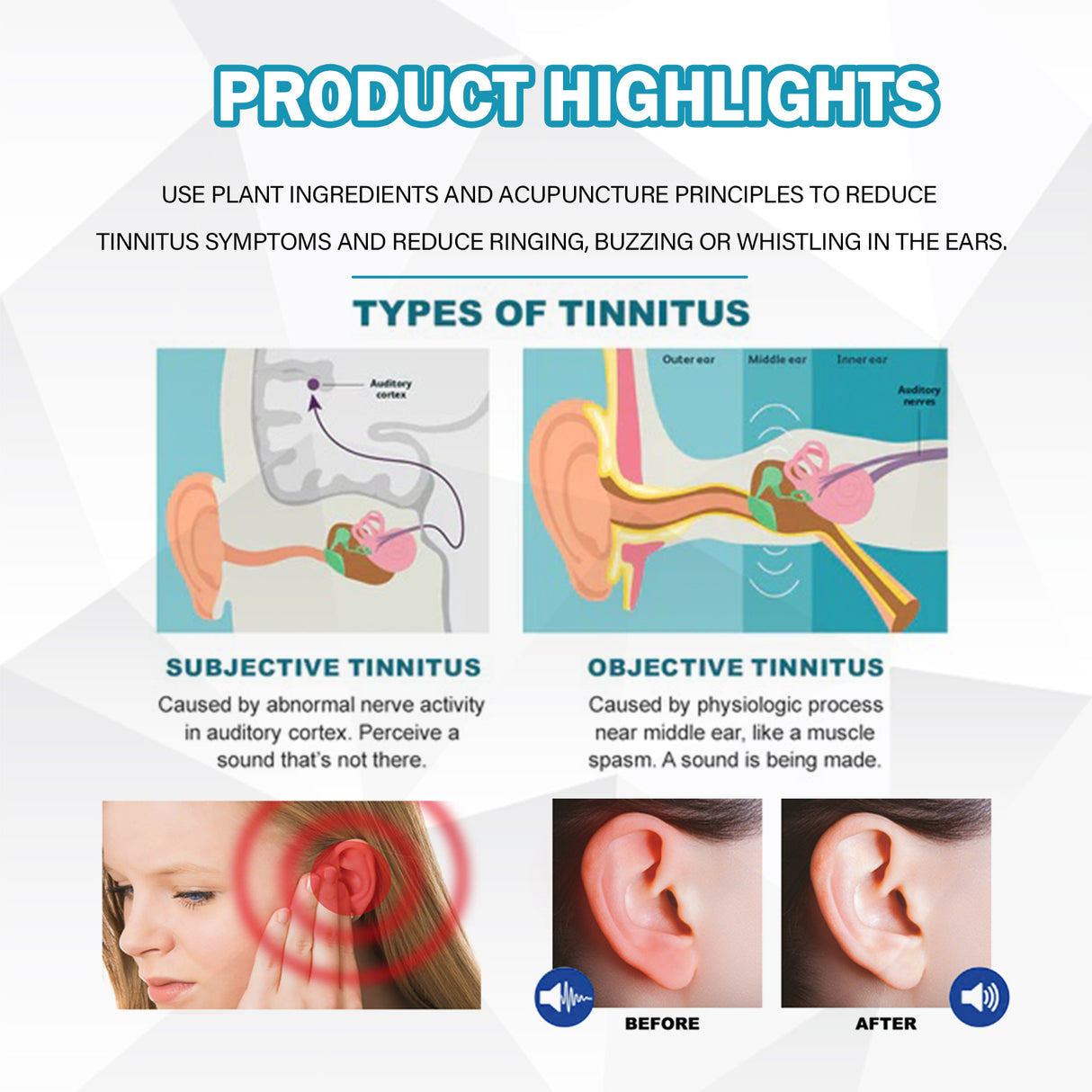 Tinnitus Care Spray For Lightheadedness, Tinnitus, Back And Ear Discomfort - V.I.P Digital Presence