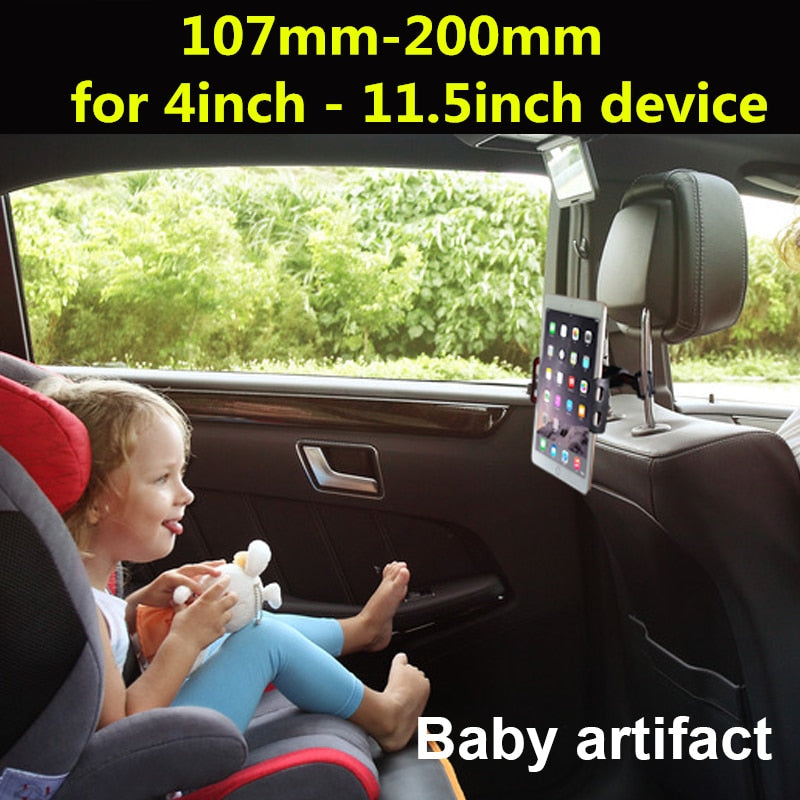 4-11.5inch Car Back Seat Phone Holder Tablet Mobile Phone Holder Universal Car Headrest Holder 360 Rotatable Stand Support - V.I.P Digital Presence
