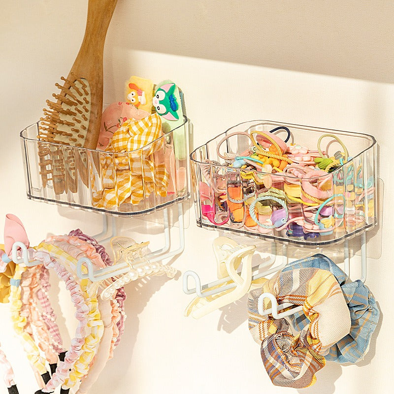 Hair accessory storage box children's non perforated headband hair hoop wall hanging - V.I.P Digital Presence