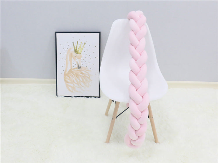 1Pcs 1M/2M/3M Baby Handmade Nodic Knot Newborn Bed Bumper Long Knotted Braid Pillow Baby Bed Bumper Knot Crib Infant Room Decor - V.I.P Digital Presence