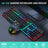 Wired gaming keyboard floating keycap rainbow backlit keyboard and mouse set AN-300 - V.I.P Digital Presence