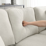 [VIDEO provided] [New] 108*85.5" Modern U Shape Sectional Sofa 7 Seat Fabric Sectional Sofa Set - V.I.P Digital Presence