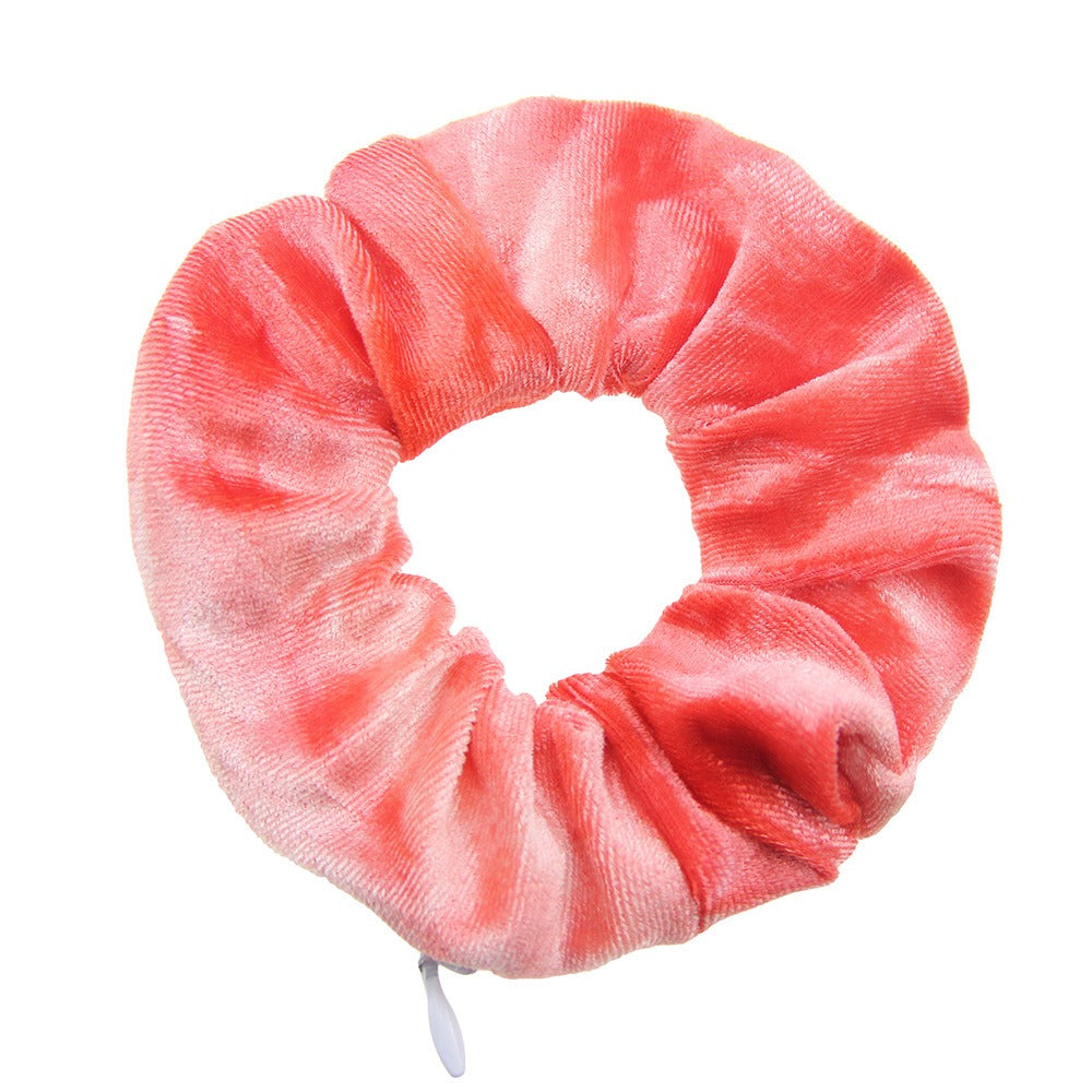 Tie dye velvet zipper large intestine loop - V.I.P Digital Presence