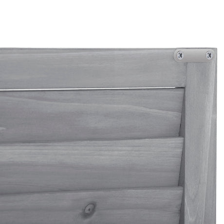 Wooden Garden Shed 3-tier Patio Storage Cabinet Outdoor Organizer Wooden Lockers with Fir Wood (Gray Wood Color -Shutter Design) - V.I.P Digital Presence
