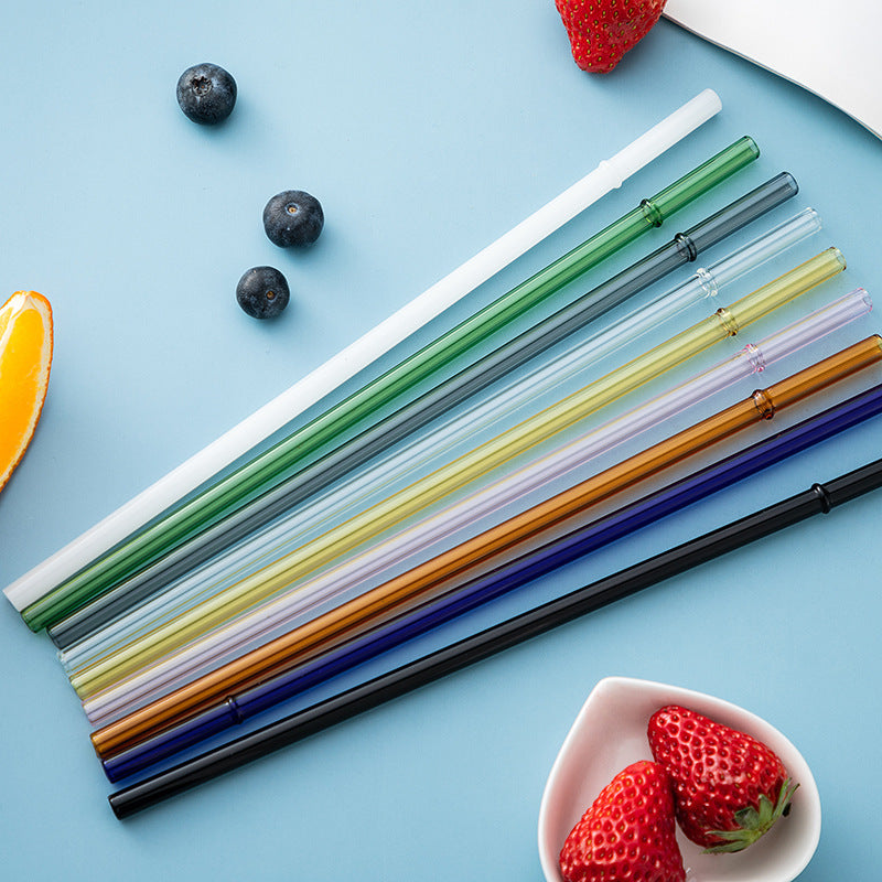 Eco-Friendly High Borosilicate Glass Straw Durable Heat-Resistant Starbucks Kids Straw 27cm Customized - V.I.P Digital Presence