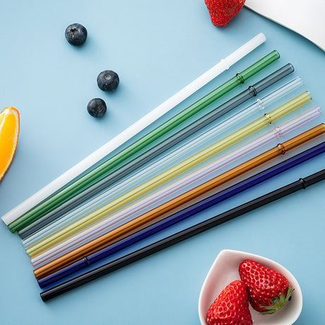 Eco-Friendly High Borosilicate Glass Straw Durable Heat-Resistant Starbucks Kids Straw 27cm Customized - V.I.P Digital Presence