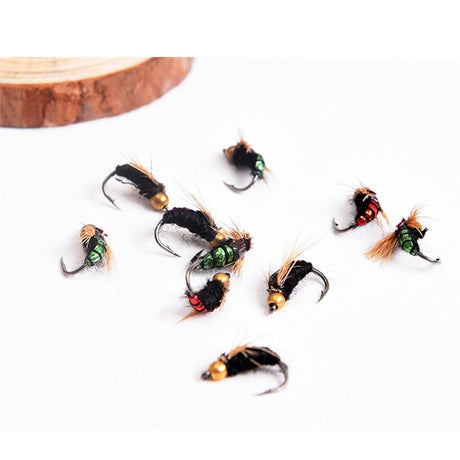 LEO 40pcs/box Fly Fishing Flies Lure High Carbon Steel Fly Tying Hooks for Trout Fishing Artificial Flies - V.I.P Digital Presence
