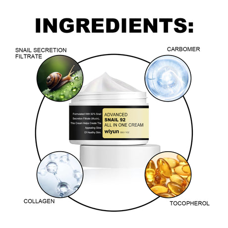 wiyun Advanced Snail Cream, Moisturizing whitening skin brightening skin tone firming cream - V.I.P Digital Presence