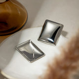 Stainless Steel Rectangular Stud Earrings - V.I.P Digital Presence