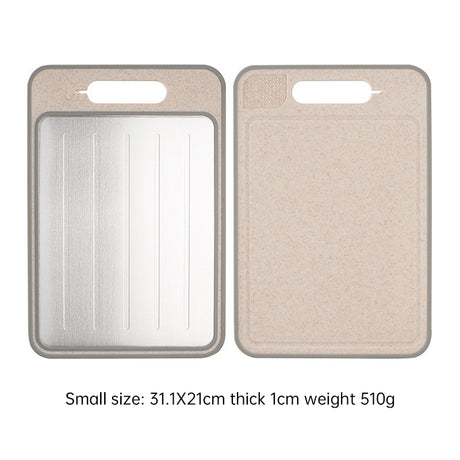Double Sided Quick Thawing Cutting Board, Aluminum Alloy Spray Cutting Board, Household Cutting Board with Sharpener - V.I.P Digital Presence