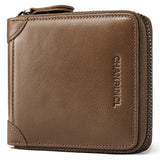 Men's Wallet Leather Zero Purse Zipper Wallet Horizontal Multi-Function Gift Box Wallet - V.I.P Digital Presence