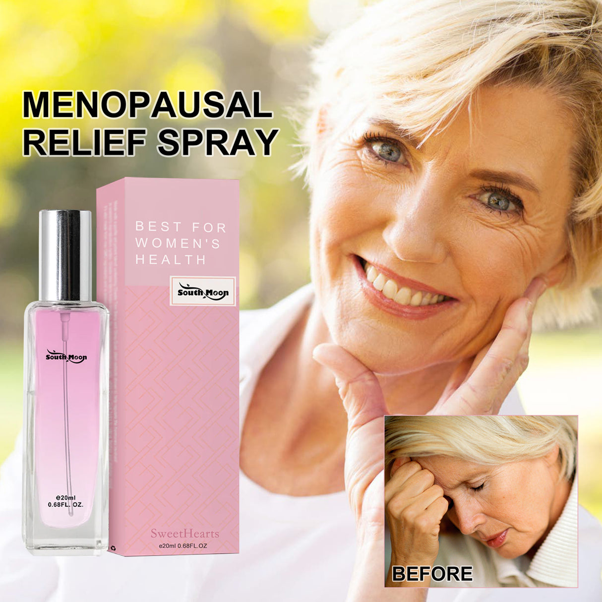 Menopausal Relief Spray, Regulate Mood To Reduce Female Menopause Physical And Mental Fatigue Spray - V.I.P Digital Presence