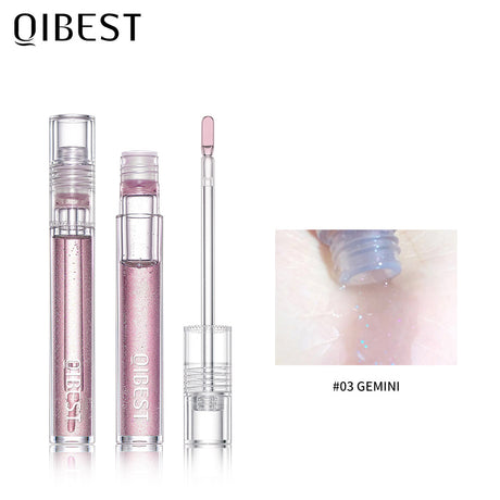 QIBEST Water Light Lip Gloss Mirror Glass Lip Glaze Moisturizing Moisturizing Water Light Lip Gloss Not Easy To Fade Transparent Lip Gloss - V.I.P Digital Presence