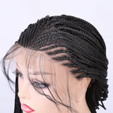 Long Synthetic Wig with Braided Box Braids Wigs For Black Women Daily Wear White Hat Wig Adjustable For Girls - V.I.P Digital Presence