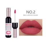 Fit Colors Red Wine Bottle Non-Stick Cup Matte Lip Gloss Matte Velvet Is Not Easy To Fade Lip Gloss Liquid Lipstick - V.I.P Digital Presence