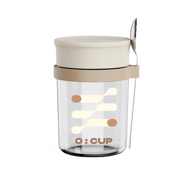 Glass oatmeal breakfast cup home milk cup with spoon bowl water cup with coffee cup - V.I.P Digital Presence