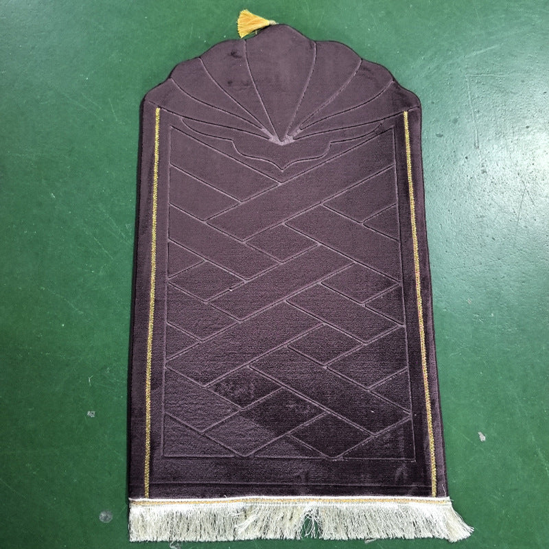 Shell shaped solid color carpet irregular flannel sponge thickened short flannel embossed portable floor mat - V.I.P Digital Presence