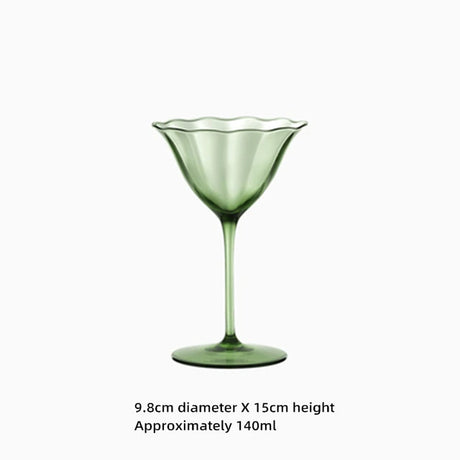 Vintage Green Red Wine Cup Glass Goblet Champagne Cup Cocktail Martini Glass  Home Drinking Utensils Crystal Cup - V.I.P Digital Presence