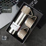 A cup of three-lid thermos cup portable fashion gift box set stainless steel cup - V.I.P Digital Presence