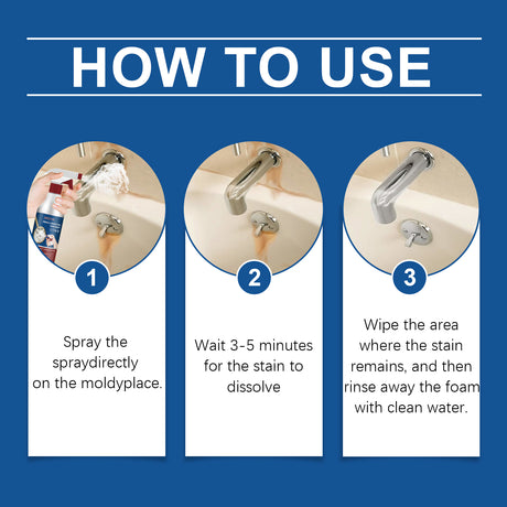 Bathroom Foam Cleaning Spray, Bathroom Wall Stain Removal Multi-Purpose Foam Cleaning Spray - V.I.P Digital Presence