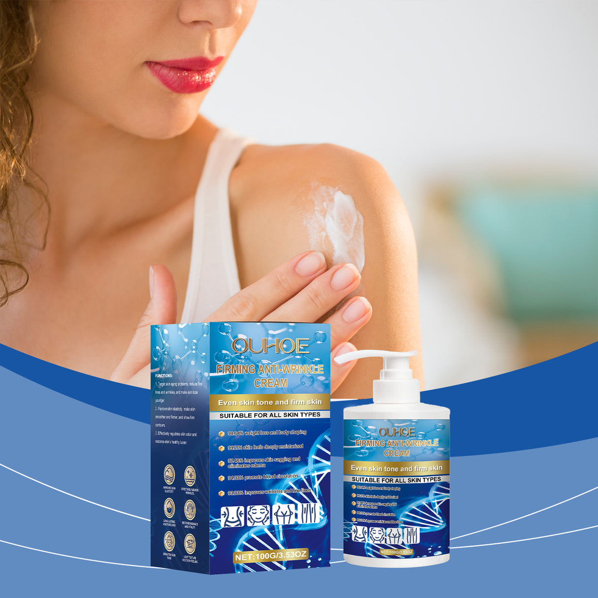 Body Cream Daily Massage Treatment Nourishes And Moisturizes Refreshing, Non-Sticky And Improves Skin Body Cream