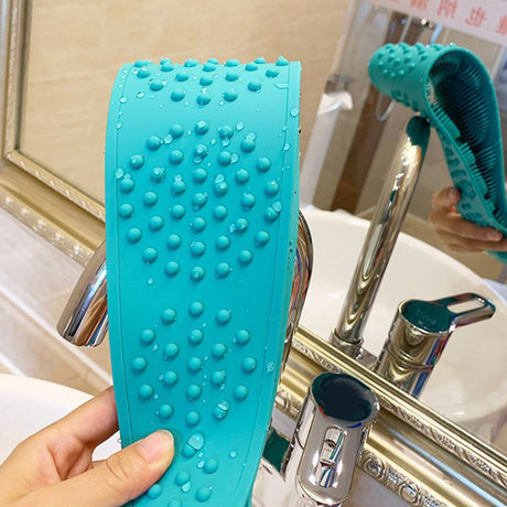 Hot Body Wash Silicone Body Scrubber Belt Double Side Shower Exfoliating Belt Removes Bath Towel - V.I.P Digital Presence