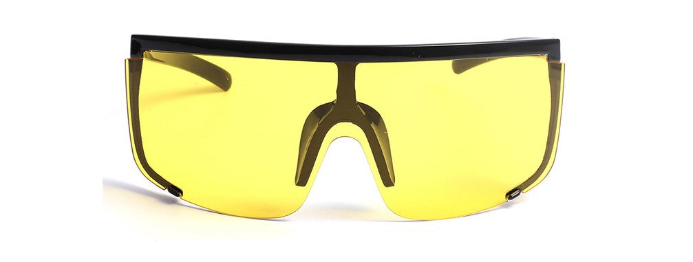 Personalized anti-ultraviolet large-frame white mercury sunglasses exaggerated one-piece anti-sputum and anti-splash glasses（HM-009） - V.I.P Digital Presence