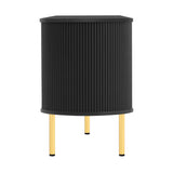 U-Can Modern TV Stand for TVs up to 80 Inches with 4 Cabinets with Metal Legs and Handles for Living room, Black - V.I.P Digital Presence