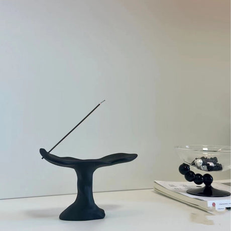 Nordic minimalist wabi sabi style ceramic fragrance holder, aromatherapy insert, niche vintage ornament sculpture art - V.I.P Digital Presence