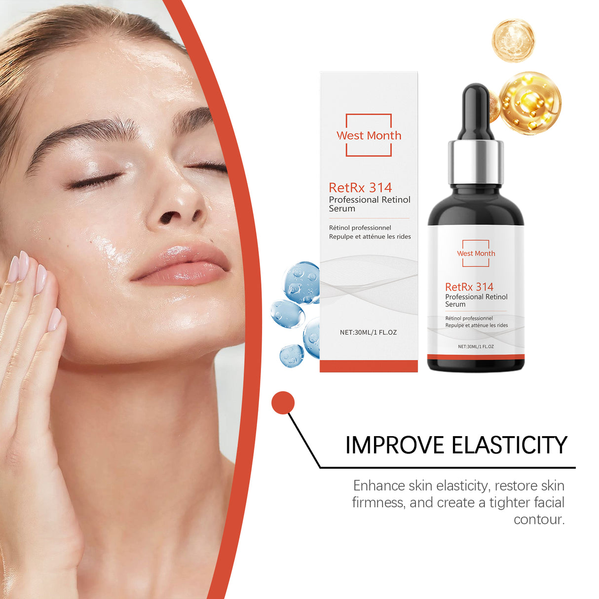 Retinol Essence Facial Skin Supple, Hydrating, Nourishing And Improving Condition Facial Essence