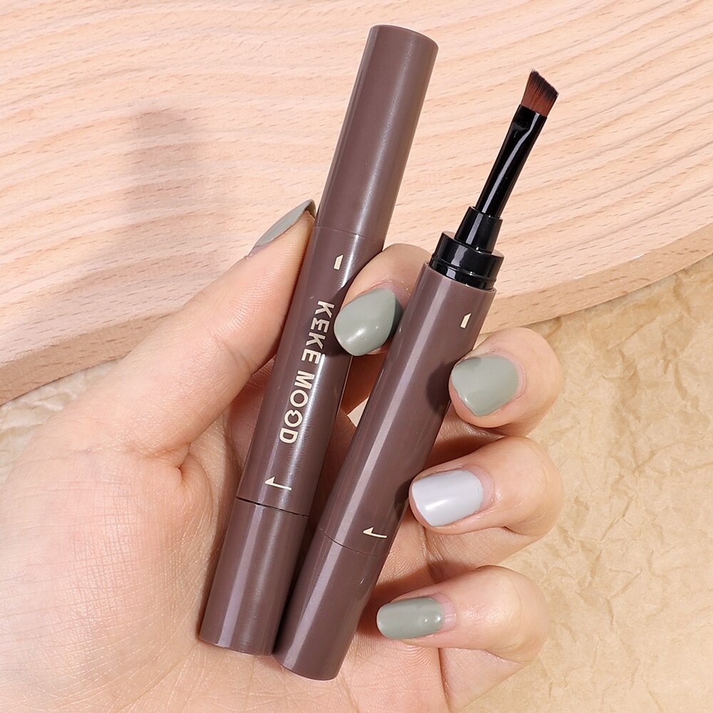 Waterproof Brown Grey Eyebrow Dyeing Cream Pencil Natural Lasting Non-smudge Setting Dye Eye Brow Pen with Brush Makeup Cosmetic - V.I.P Digital Presence