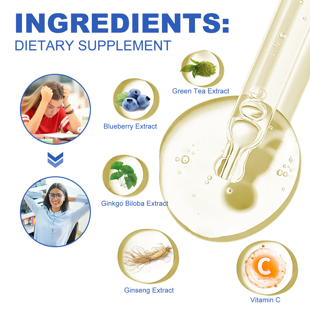 Brain Boost Plus, Relieve Anxiety Fatigue Enhance Energy Body Care Drops - V.I.P Digital Presence