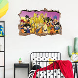 Cartoon anime children's room 3D broken wall wall decoration wall sticker self-adhesive seven dragon ball game wall decoration p - V.I.P Digital Presence
