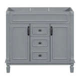 36'' Bathroom Vanity without Top Sink Cabinet only Modern Bathroom Storage Cabinet with 2 Soft Closing Doors and 2 Drawers - V.I.P Digital Presence