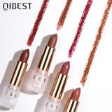 QIBEST Lipstick Velvet Matte Lipstick Not Easy To Fade Easy To Color Matte Lipstick - V.I.P Digital Presence
