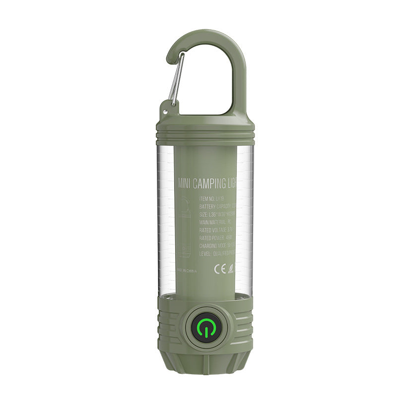 Multi functional outdoor camping light, portable strong light flashlight, rechargeable mini retro camping atmosphere light - V.I.P Digital Presence